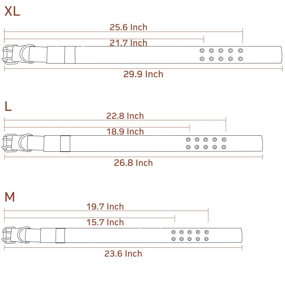 Adjustable Size Gear Collar Leash Dog Chain Belt